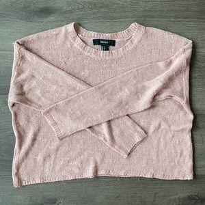 Forever 21 mauve light knit sweater